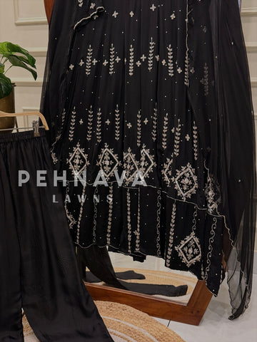 Heavy Handworked Anarkali Attire