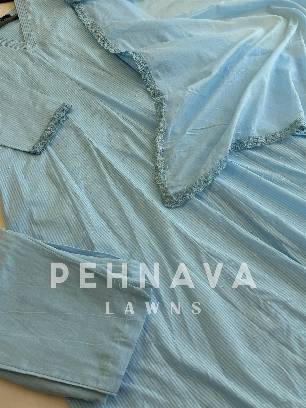 Cotton-Dotted Anarkali suit-7292