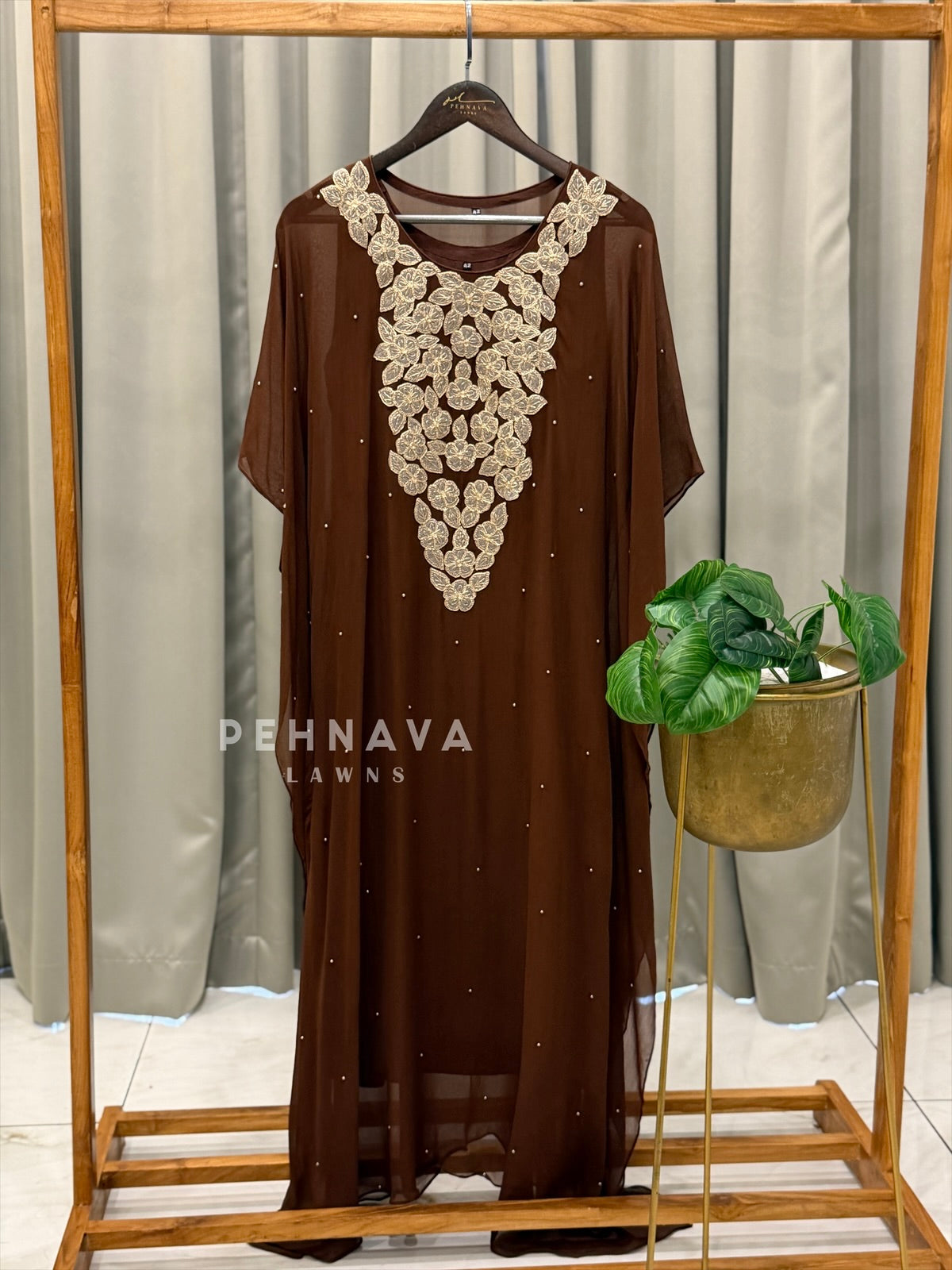 Floral Patchwork Kaftan Suit