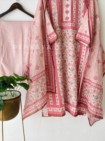 Linen Printed Suit