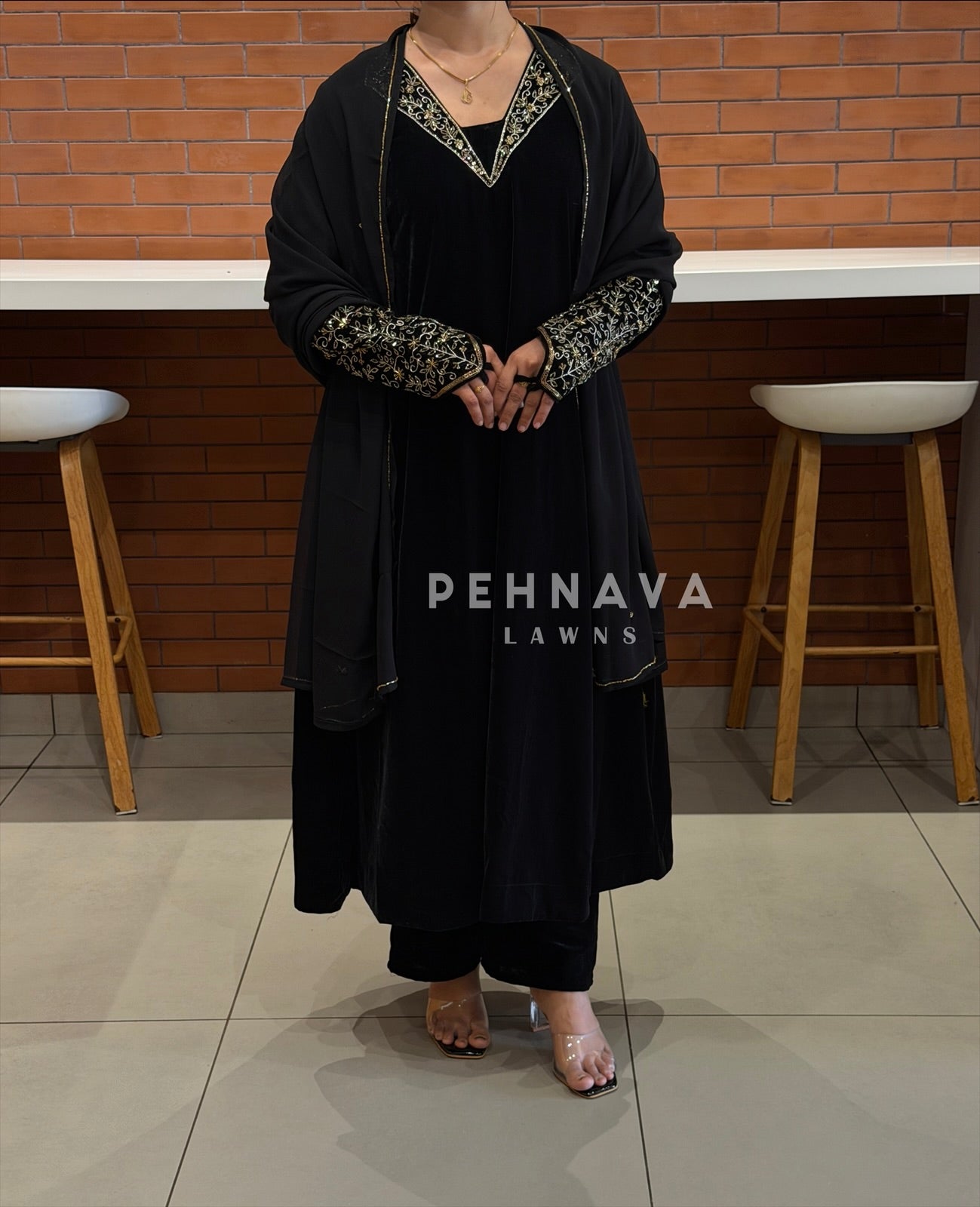 Premium Velvet Handworked Ensemble H 467
