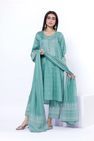 Khaadi Unstitched Printed Lawn suit-0123