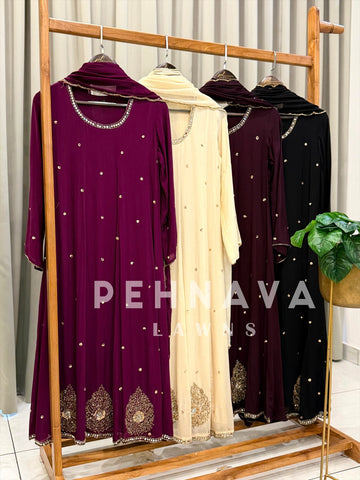 Premium Work Anarkali Set