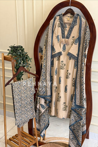 Paisley Printed Suit Set 12001-004