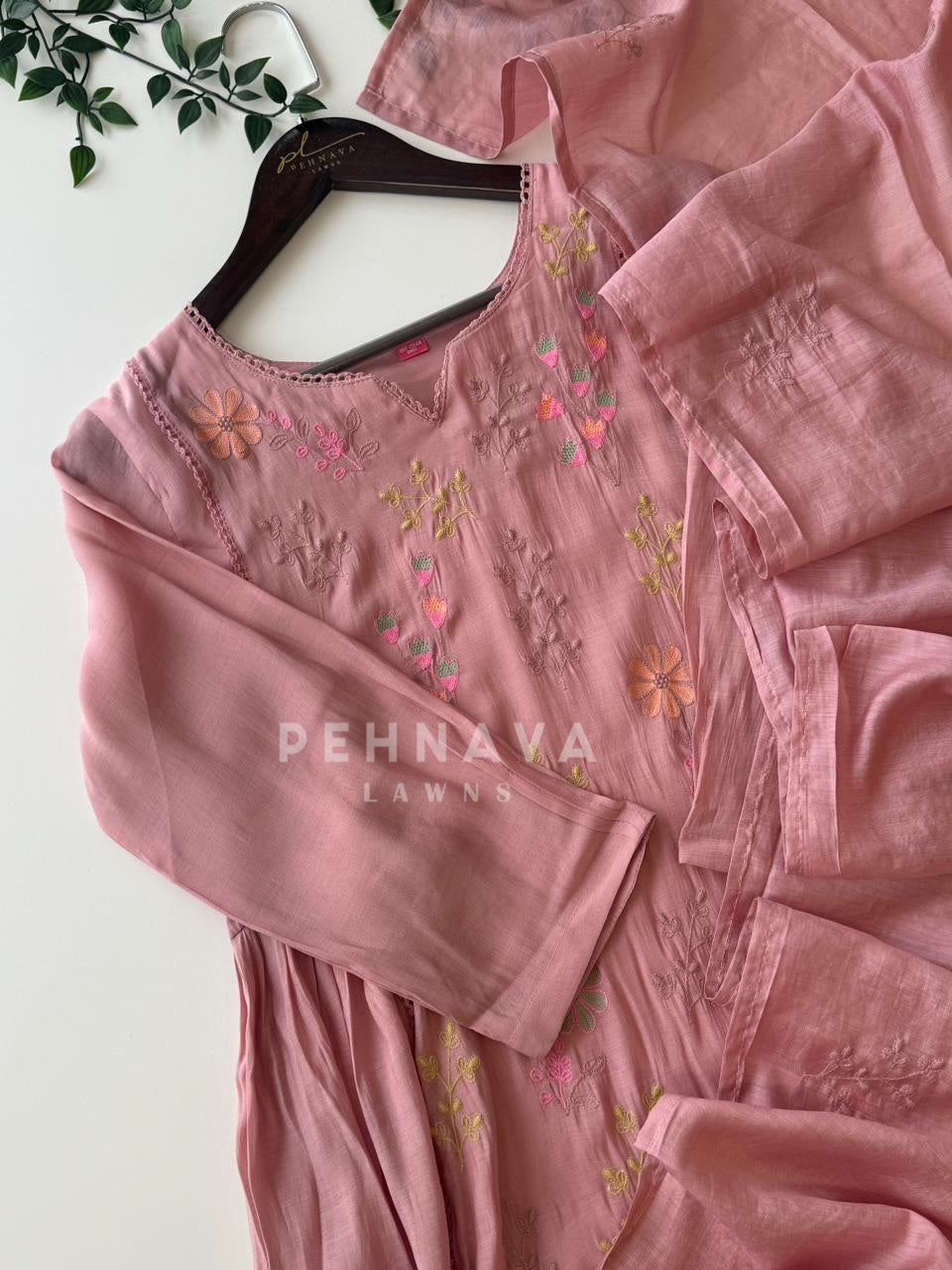 Floral Chanderi Ethnic suit 3187 JS16