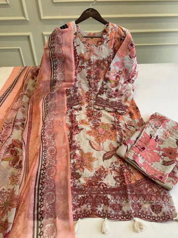 Traditional Embroidery Detailed Suit-5 - Pehnava Lawns