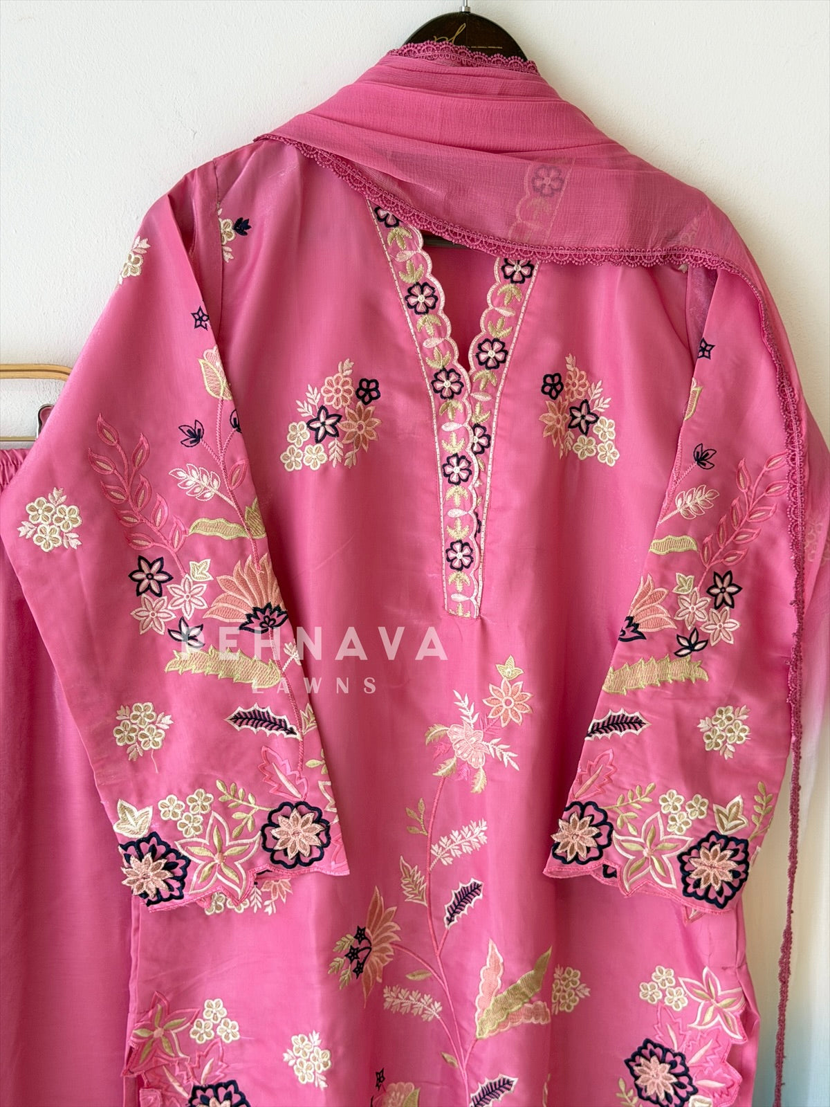 Floral Embroidered Three Piece Set LRC 373