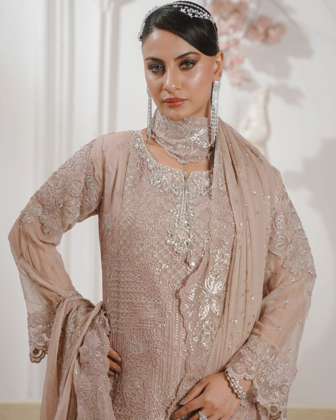 GLAMOURA BY NOOR'S SEMI-STITCHED 3PC | D-04