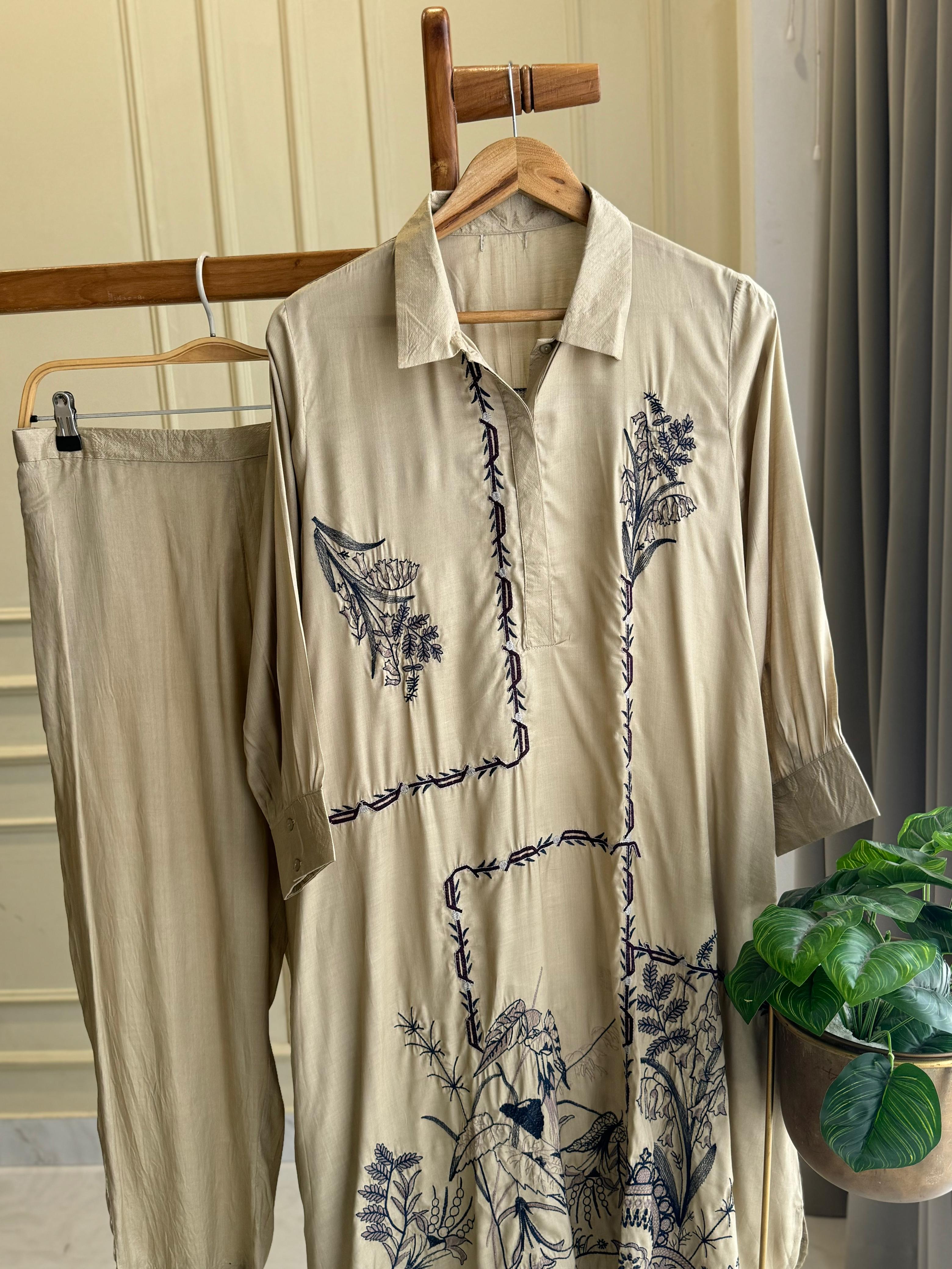 Premium Embroidery 2 Piece Co-od Set
