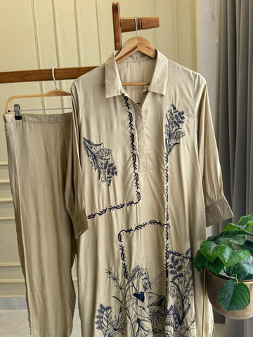 Premium Embroidery 2 Piece Co-od Set