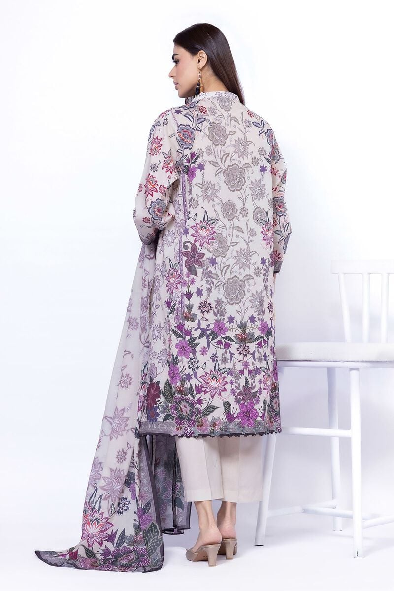 Khaadi Unstitched Printed Lawn suit-0126