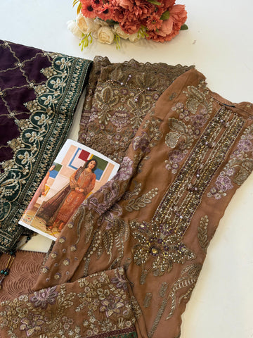 Luxurious Chiffon Embroidered Unstitched Suit-5