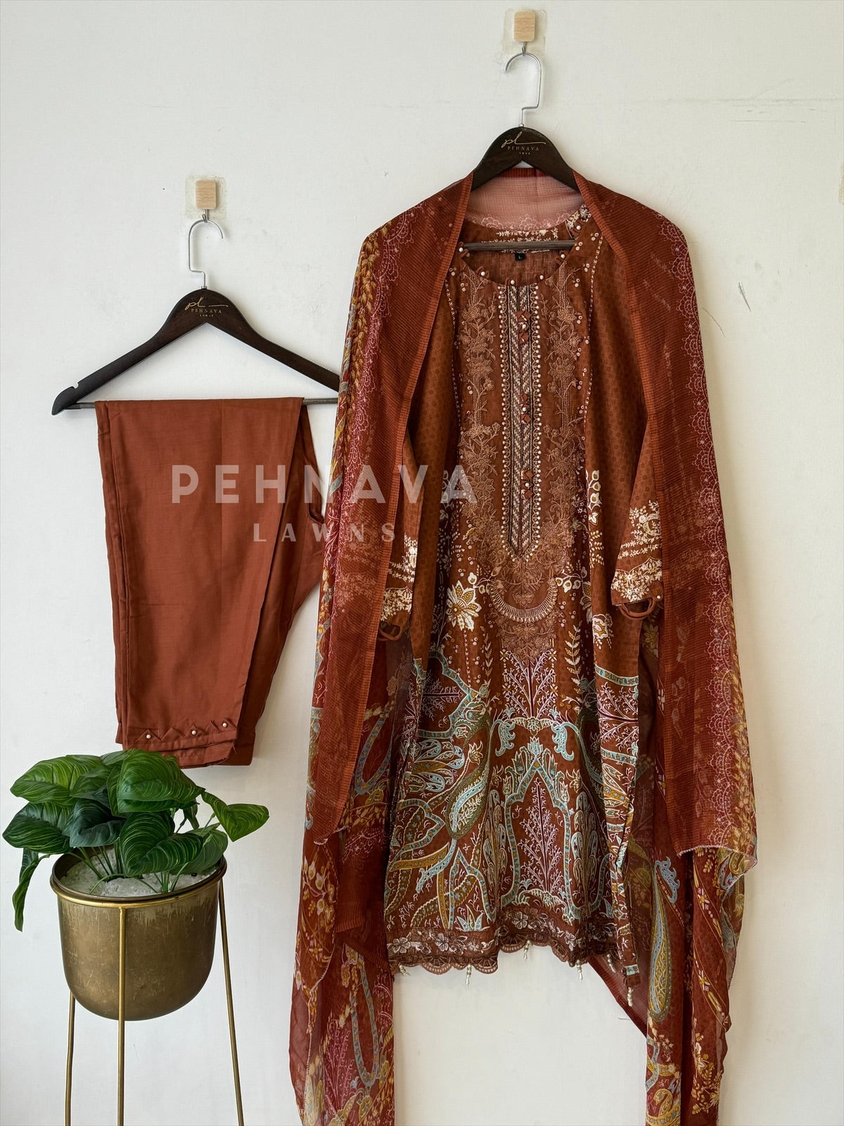 Embroidery Printed Suit -1516 - Pehnava Lawns
