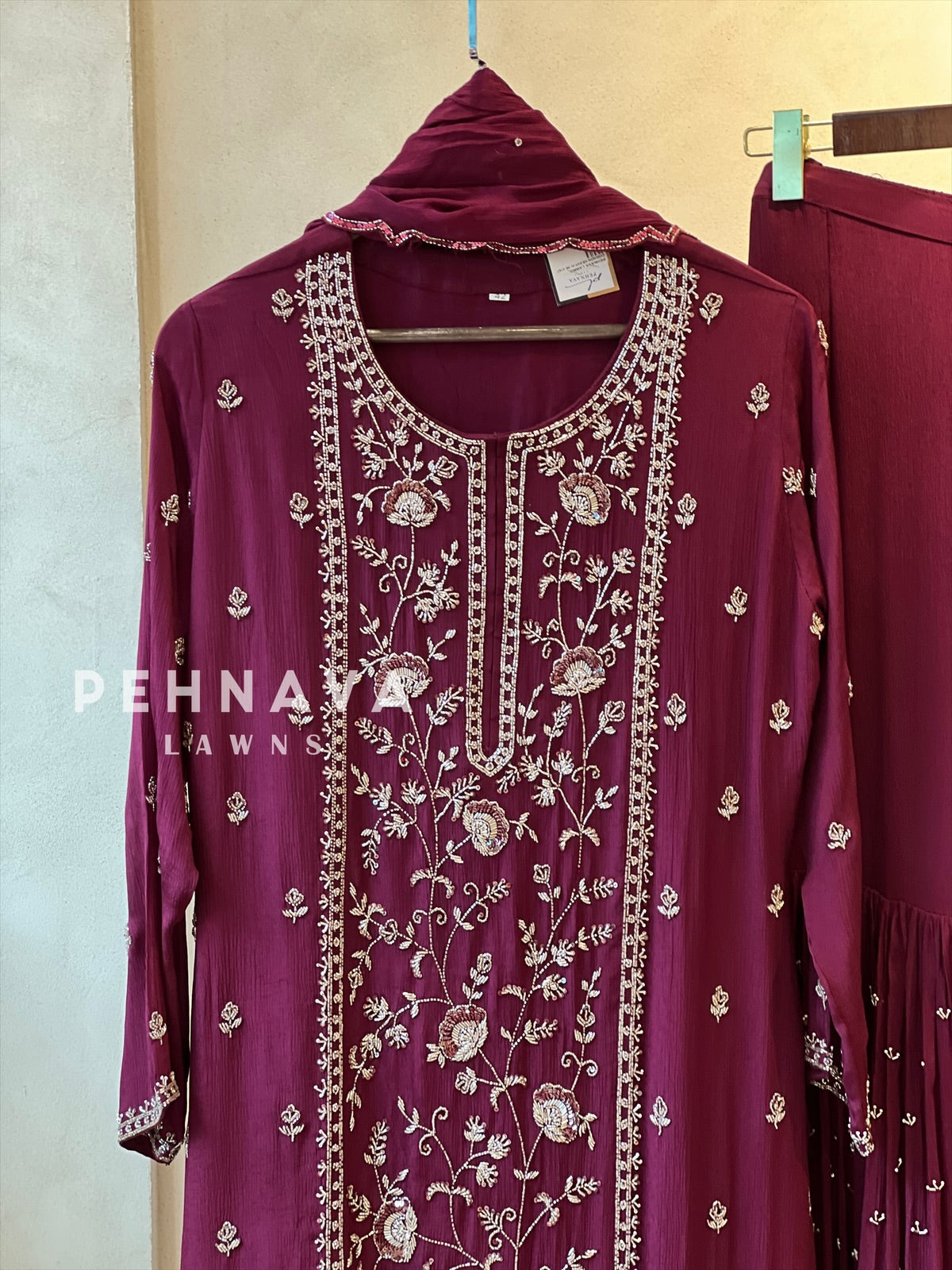 Premium hand worked sharara suit