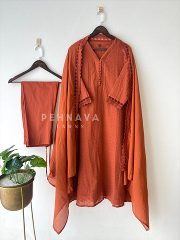 Cotacheck Embroidered Suit-Hkoba