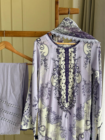 Casual Fit Lawn Suit- 08921