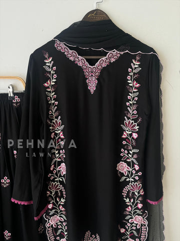 Floral Embroidered farshi Salwar -261 - Pehnava Lawns