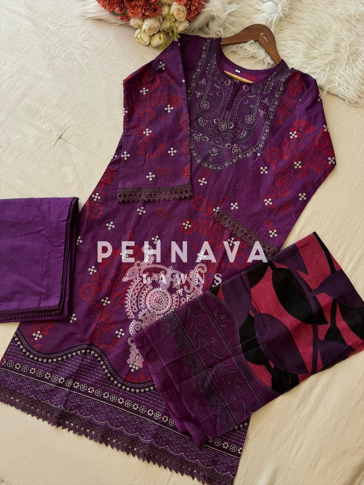 Timeless Floral Print Ready-to-Wear Suit Set-1