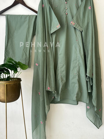 Embroidered Cotton Casual Suit-3028 - Pehnava Lawns