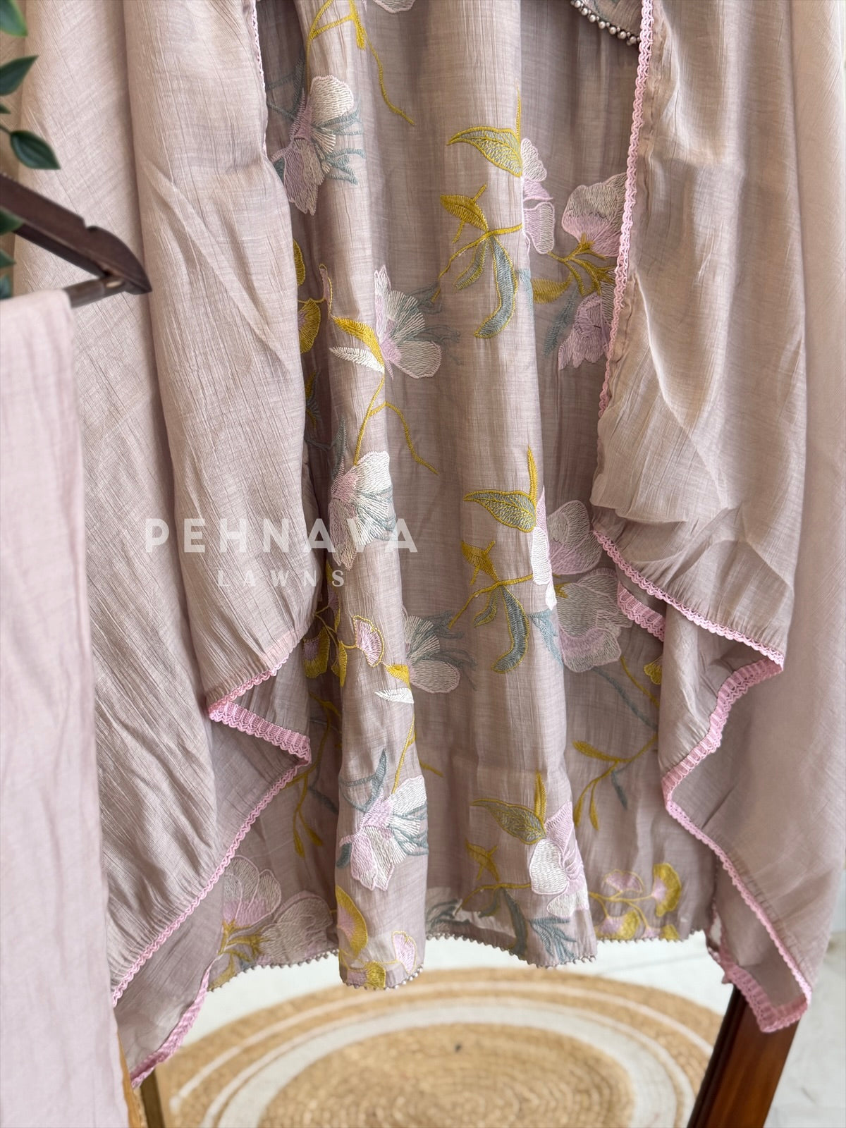 Floral Embroidered Suit Set