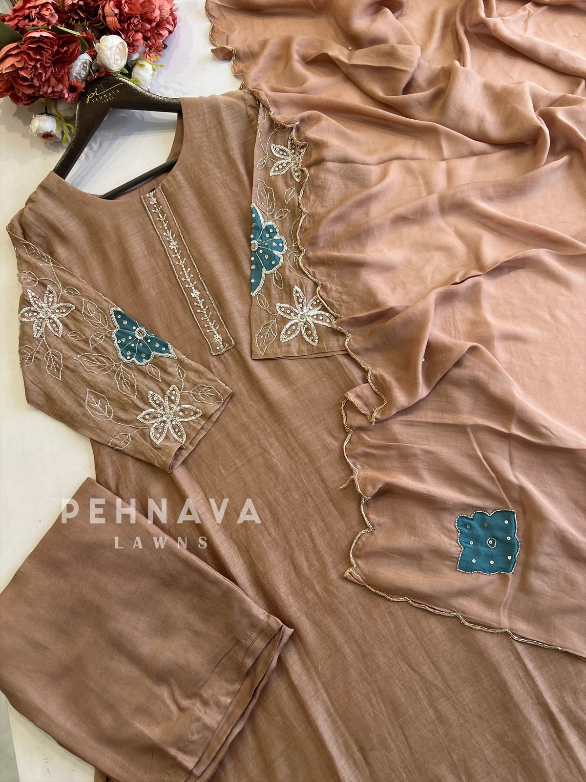 Premium Handworked Ethnic Suit Set-Color Options