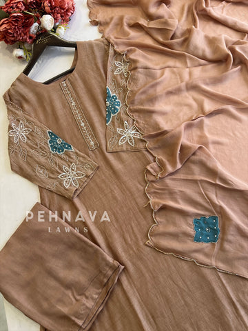 Premium Handworked Ethnic Suit Set-Color Options