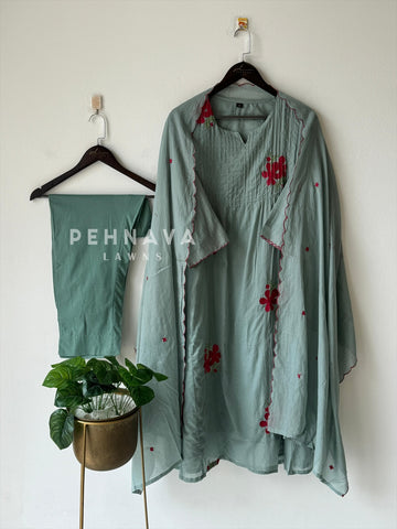 Cotton Floral Embroidered Suit-15441 - Pehnava Lawns