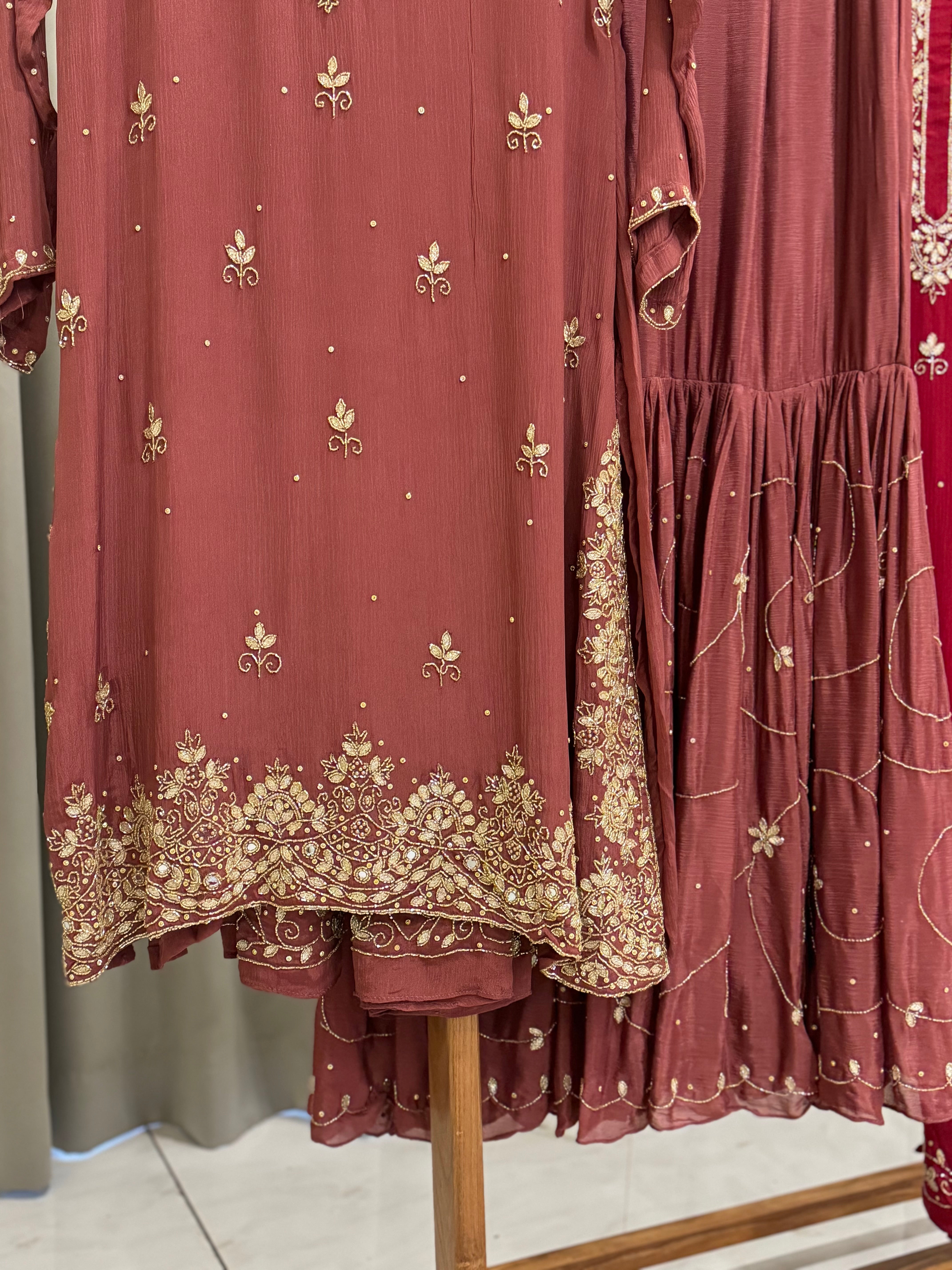 Chinnon  handworked suit-with color options