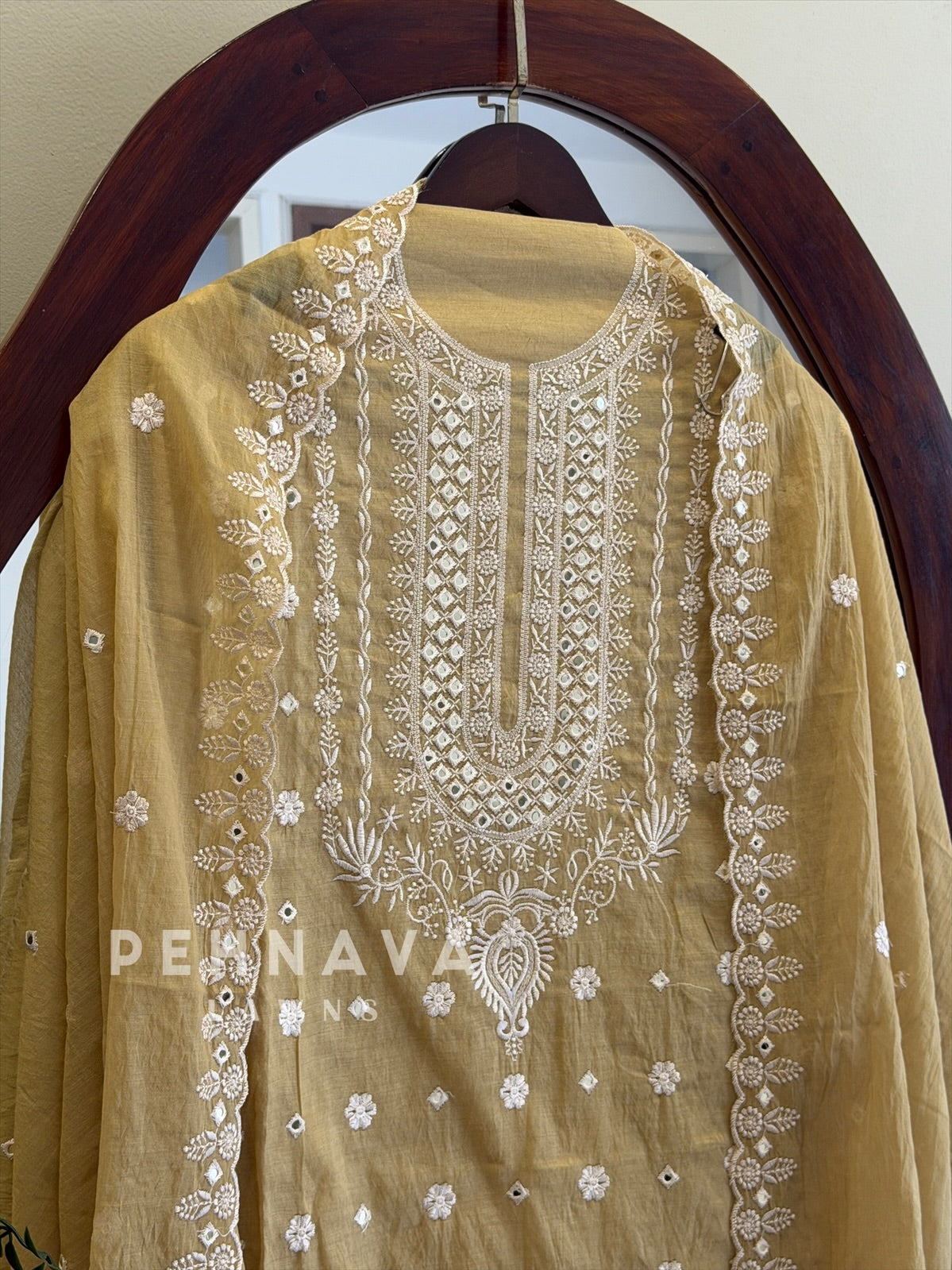 Embroidered Unstitched Suit-1007