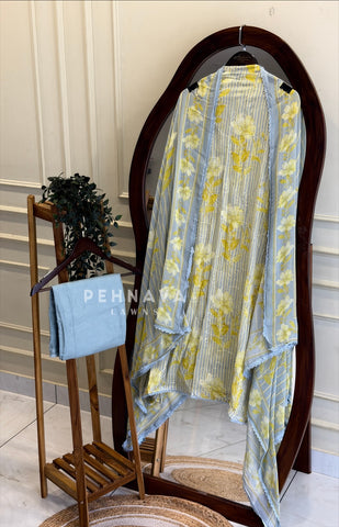 Floral Embroidered Unstitched Suit