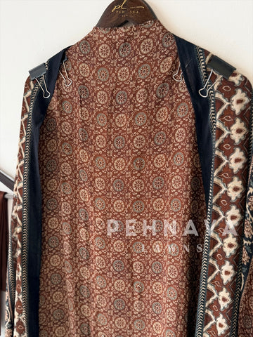 Ajrak Printed Unstitched Suit