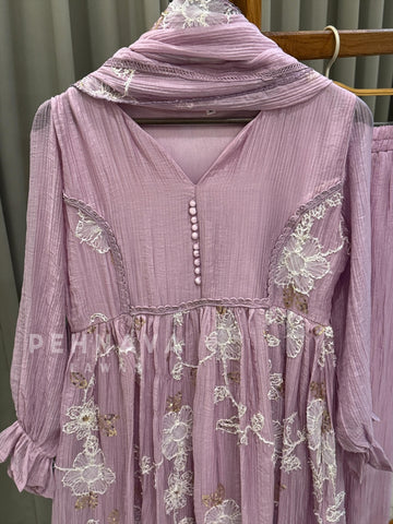 Petal Lace Work Ensemble