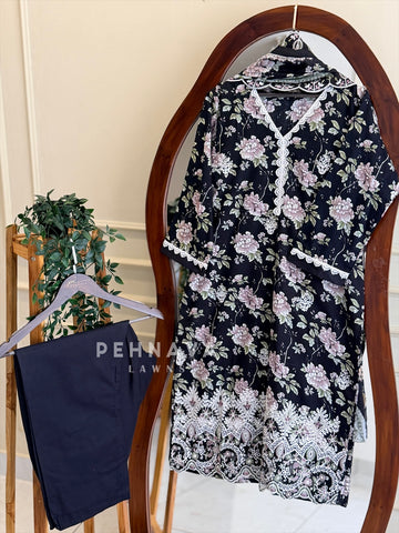 Floral Printed Suit Set