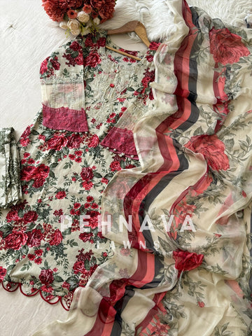 New Floral Ready Wear Suit