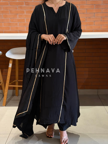 Panel Detailed Three Piece Ensemble 5032