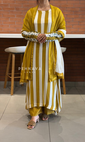 Embroidered Crepe Suit Set