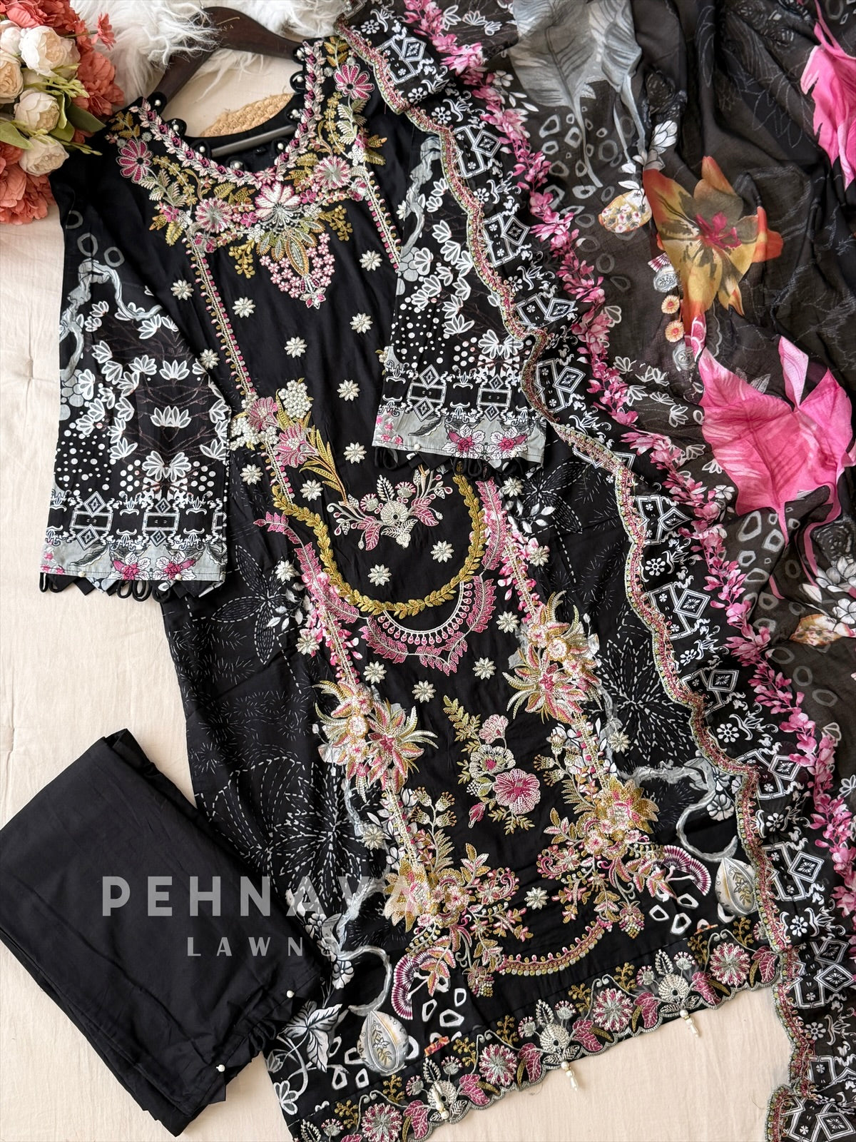 Printed Embroidered Ready to Wear Suit-2108