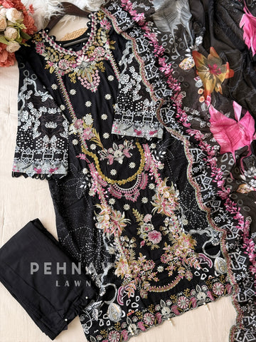 Printed Embroidered Ready to Wear Suit-2108