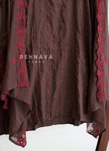 Floral Embroidered Suit Set 5520
