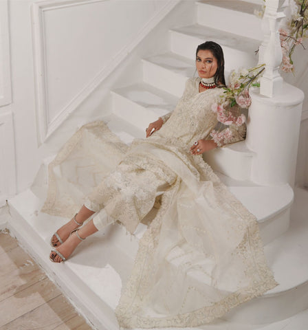 GLAMOURA BY NOOR'S SEMI-STITCHED 3PC | D-06