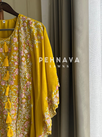 Georgette Party wear Tassel Detail Suit