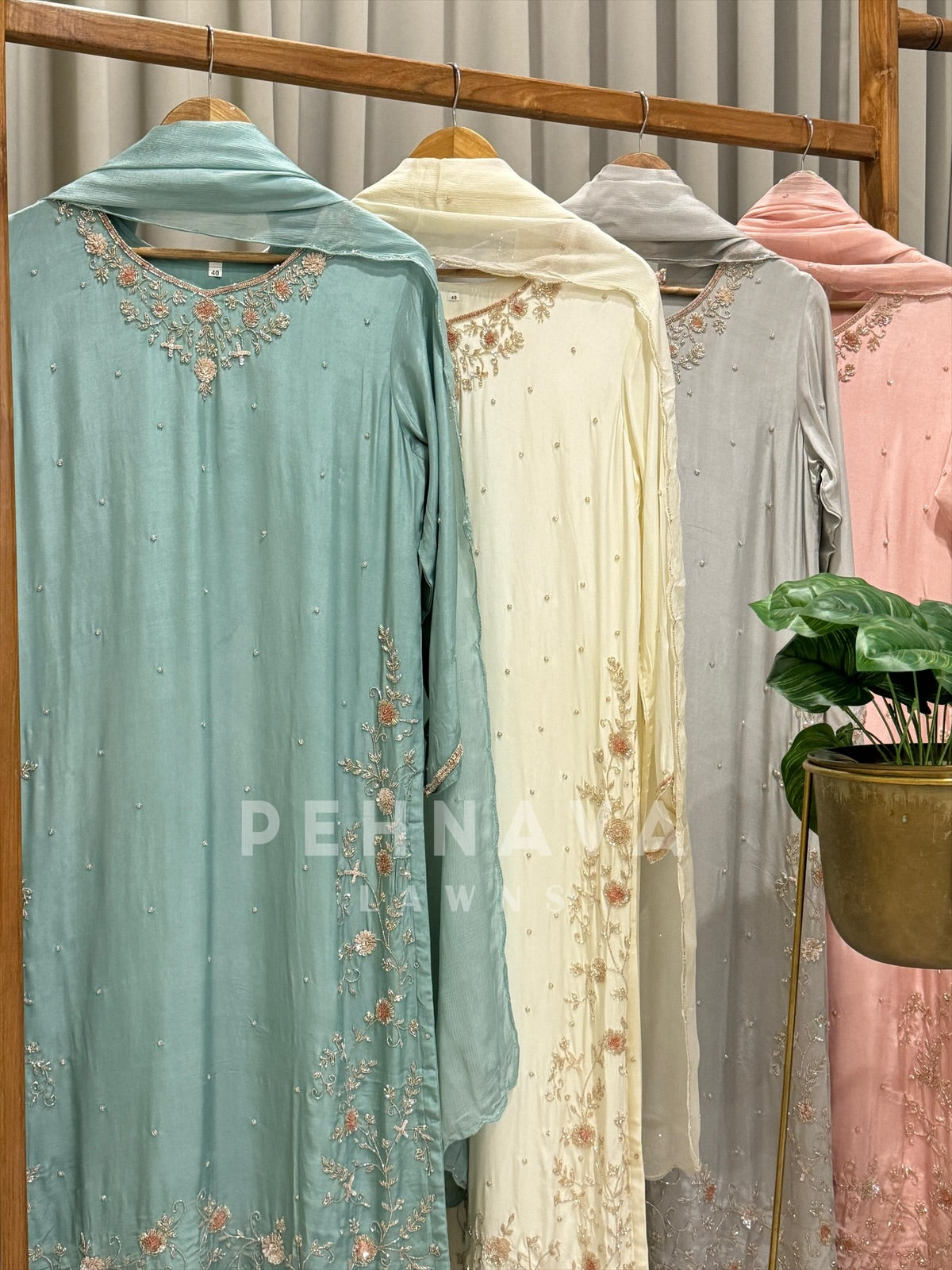 Luxe Handwork Ethnic Attire - Pehnava Lawns