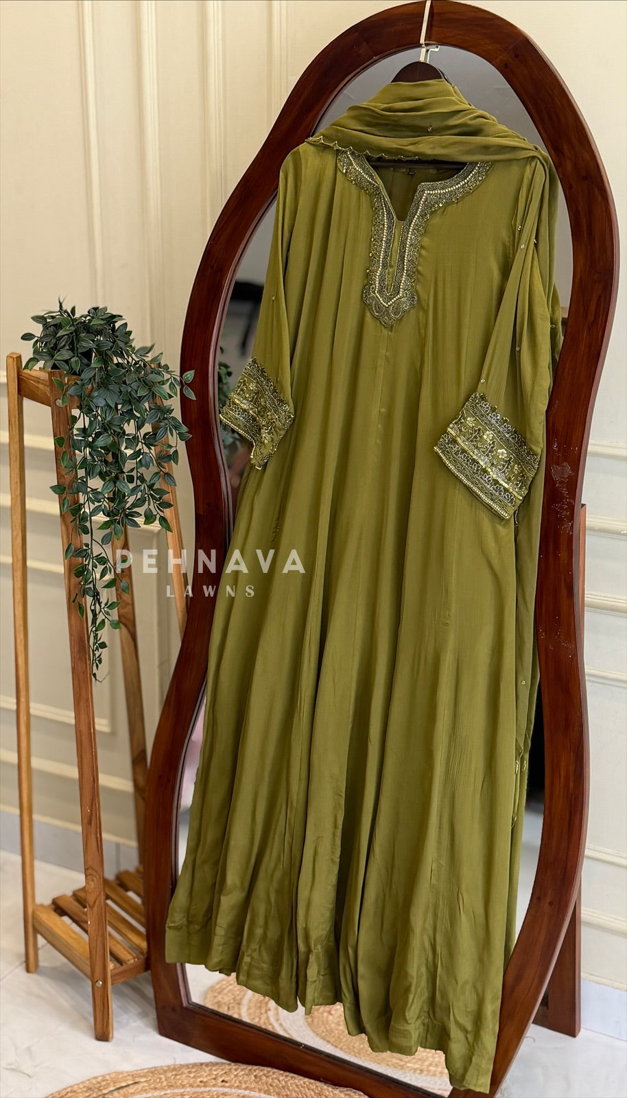 Premium Handworked Anarkali Attire-19620