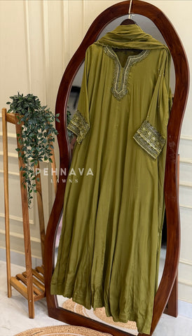 Premium Handworked Anarkali Attire