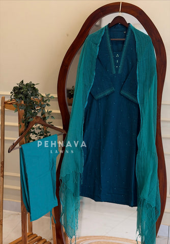 Cotton Embroidered Ensemble 13123