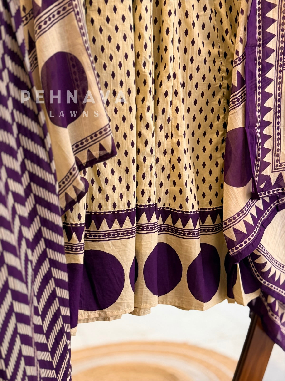 Block Printed Cotton Suit Set