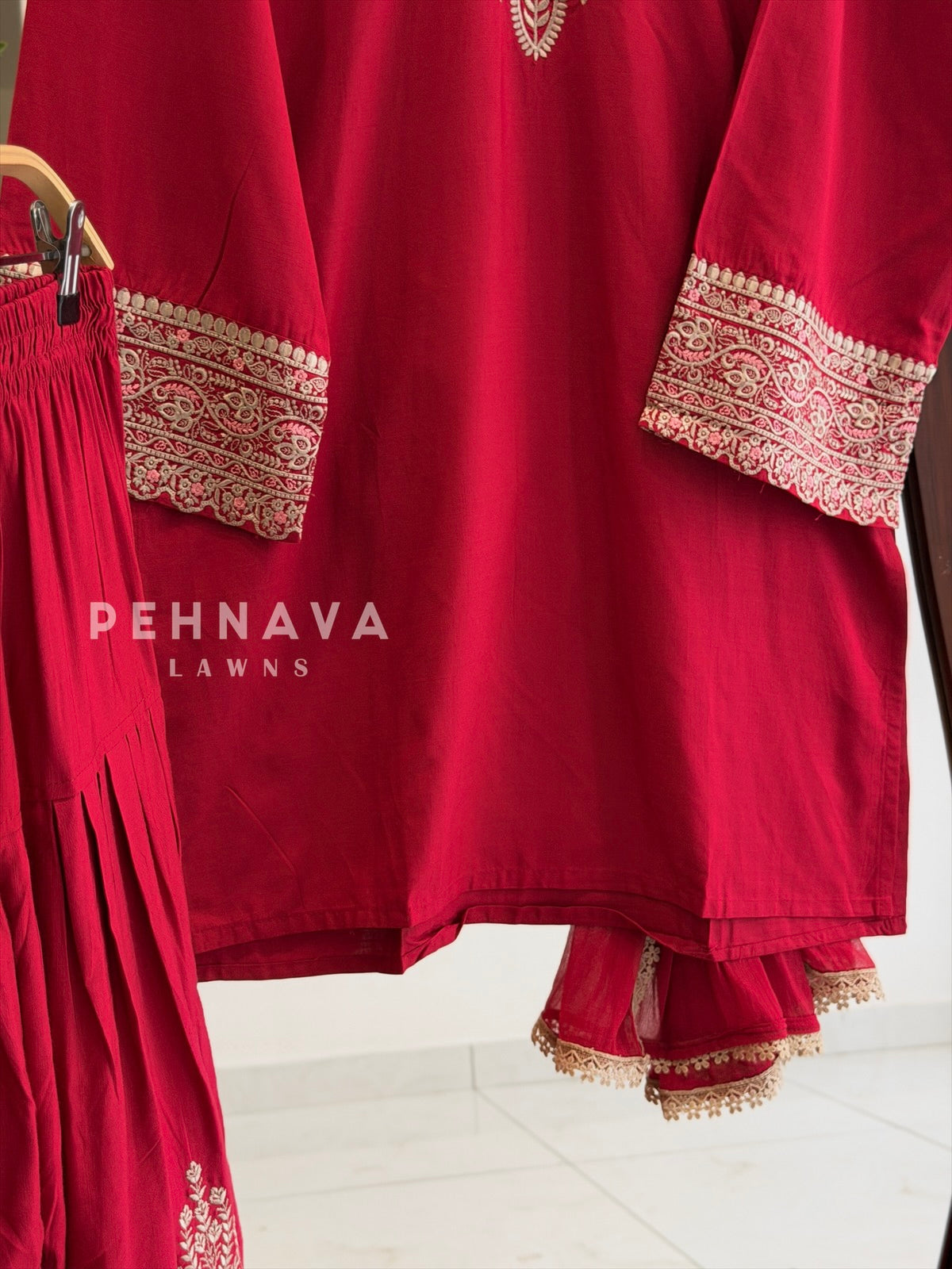 Paisley Embroidered Farshi Salwar LRC 322