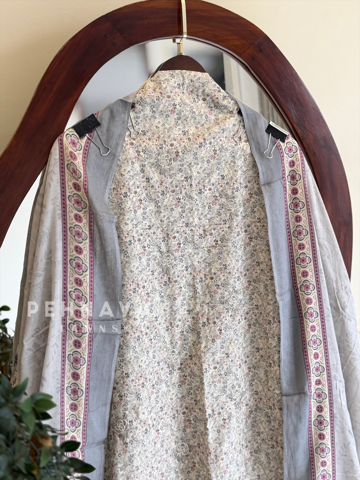 Floral Printed Unstitched Suit
