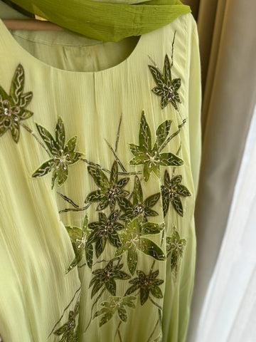 Zardozi Handworked Anarkali Suit