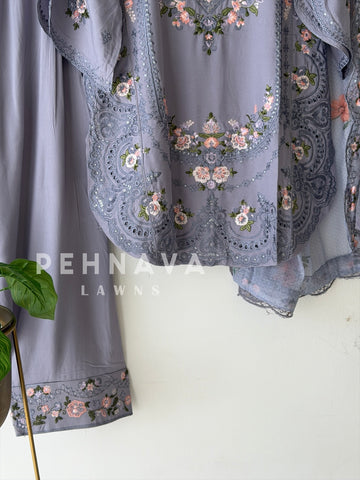 Floral Embroidered Farshi Salwar- 408